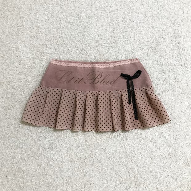 Dot Bow Skirt