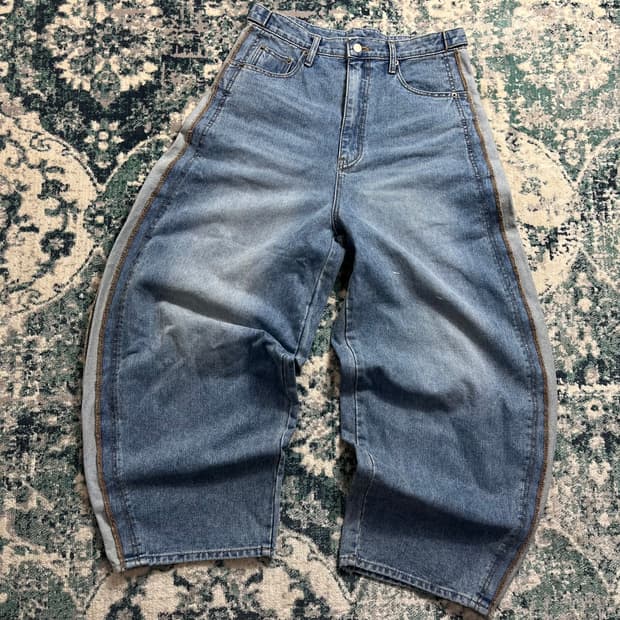 데님 와이드 벌룬 1103 팬츠