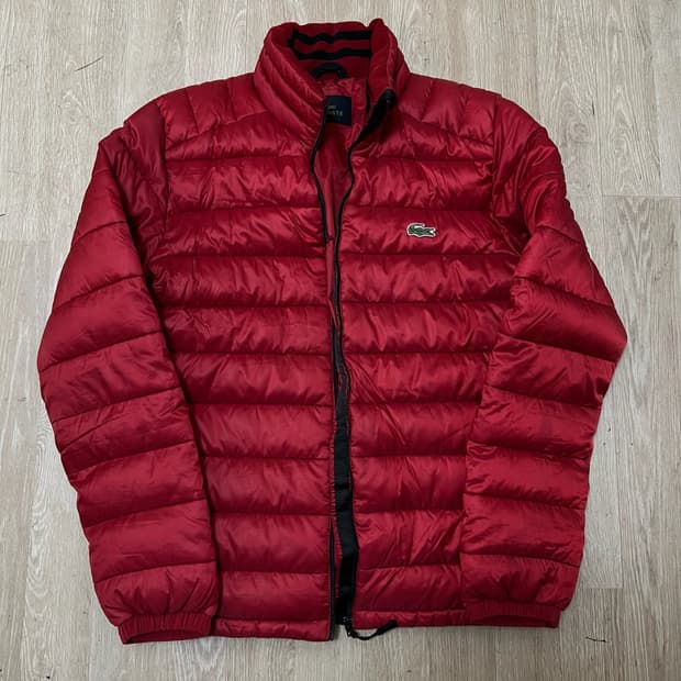 라코스테 남성 로고 구스다운 라이트 경량패딩 48 
