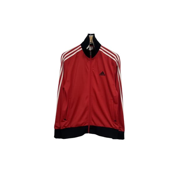 아디다스 삼선로고 구형 트랙탑 빨강져지