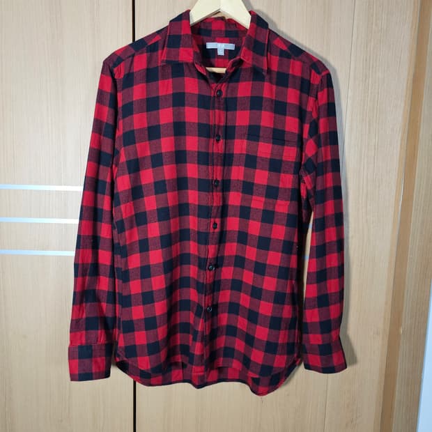 유니클로 플란넬 체크셔츠/M