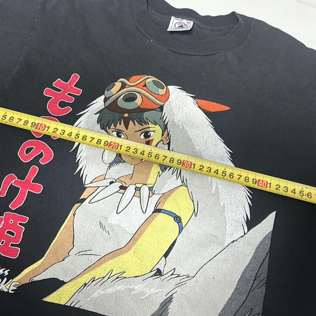 [M] Mononoke hime smiling san 빈티지 티셔츠