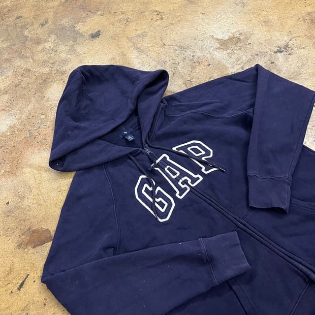 갭 네이비 후드집업