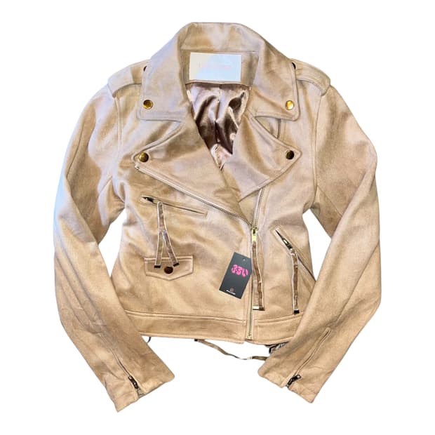 LIZ LISA 리즈리사 아일렛 스웨이드 크롭 라이더자켓 모리갸루y2k