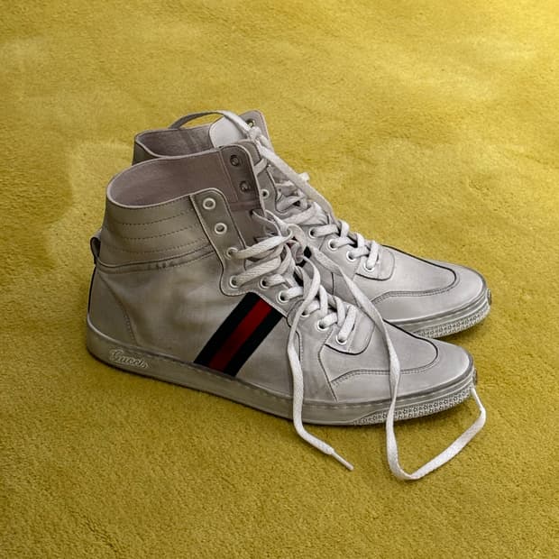 구찌 라 파밀리아 하이탑 스니커즈