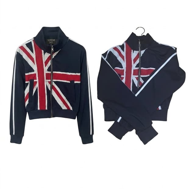 스키즘인듀싱 UNION JACK TRACK TOP NAVY 집업