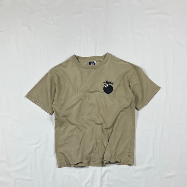 90‘s 스투시 stussy 8ball 프린트 반팔티
