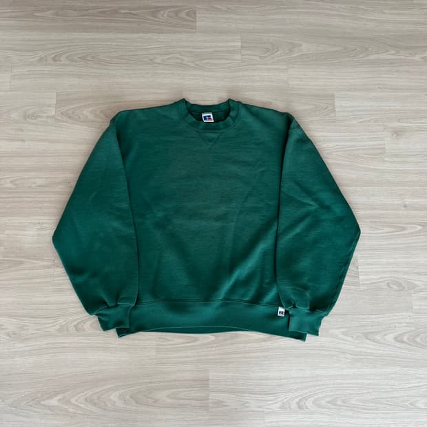 [XL] 90s 빈티지 러셀 스웻셔츠 맨투맨 그린
