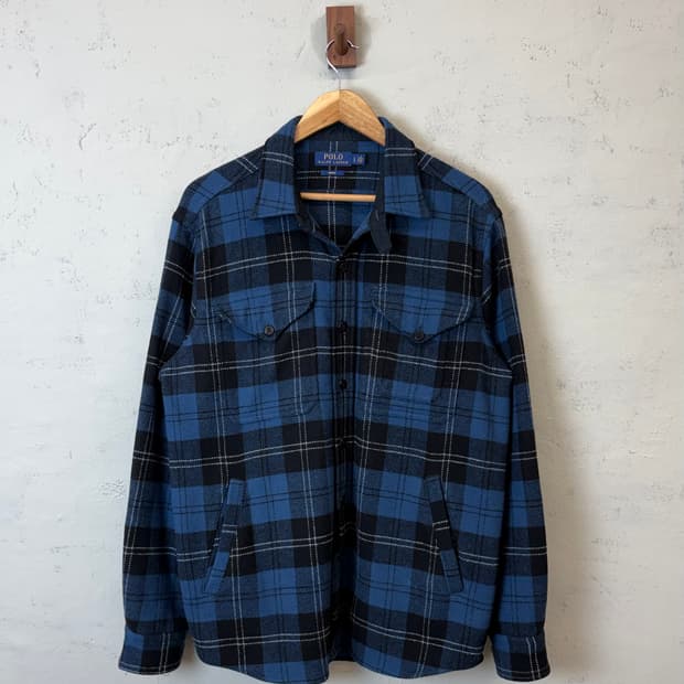 폴로랄프로렌 인디고 울 블렌드 트윌 셔츠 자켓