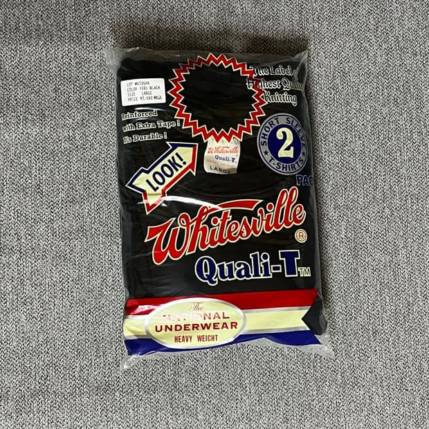 화이츠빌 반팔티 블랙 L 새상품 2pack