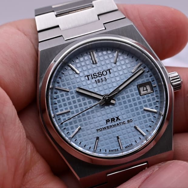 [판매] 티쏘 PRX 35mm 파워매틱 80 아이스블루