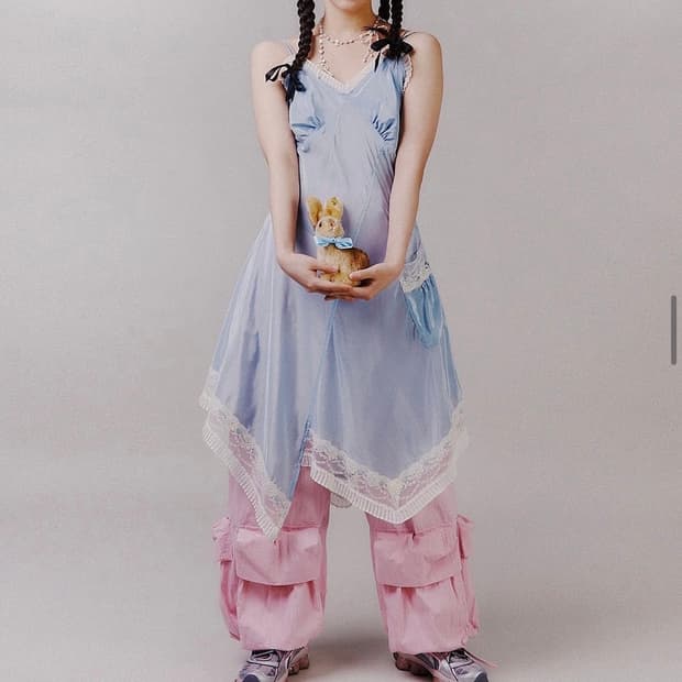 졸리레이드 코델리아 슬립드레스 베이비블루