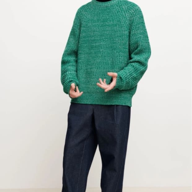 애프터프레이(AFTERPRAY) 솔라 인타르시아 니트 포레스트