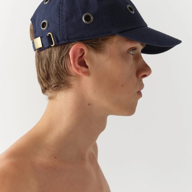 (F) 기마구아스 Eyelets cap blue