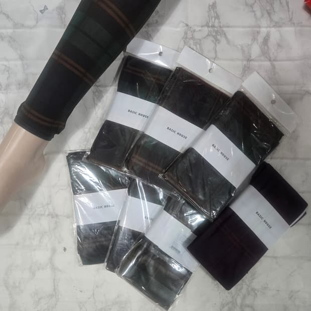 타탄체크 레깅스7장 새상품