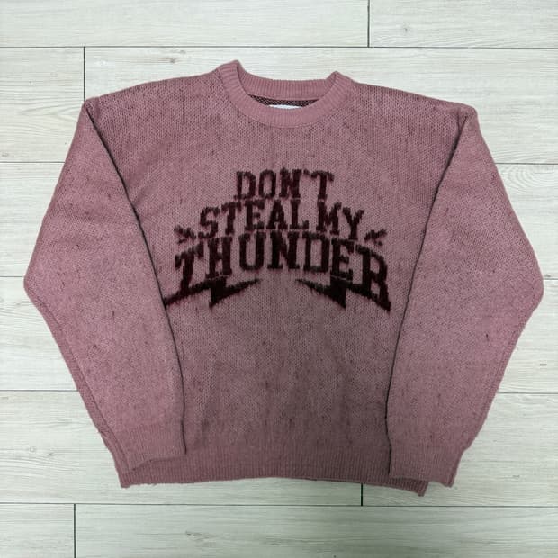 🎀슈퍼서브 THUNDER 브러쉬드 니트 - 핑크🎀