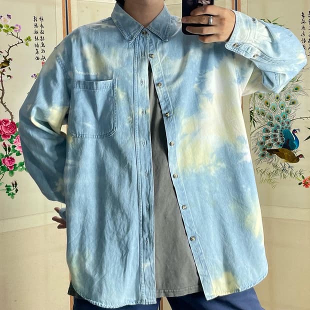 VTG 타이다이 솜사탕 셔츠 