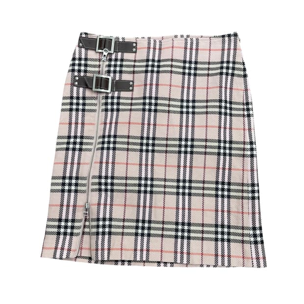 버버리 체크 스커트