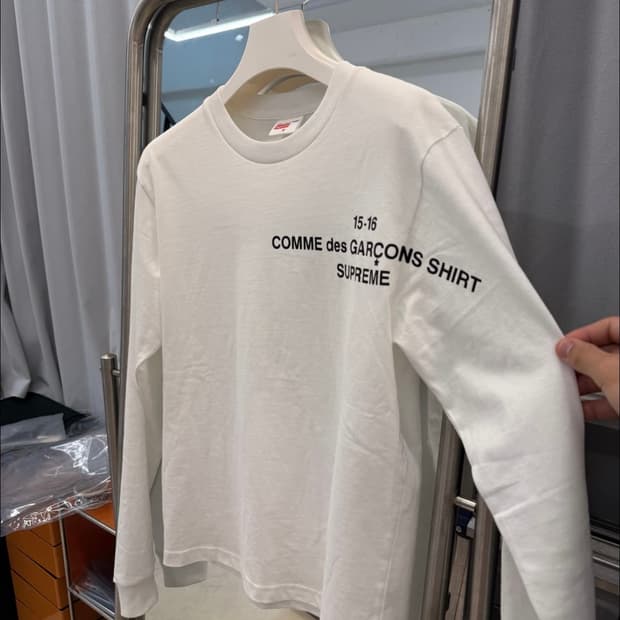꼼데가르송 슈프림 롱슬리브