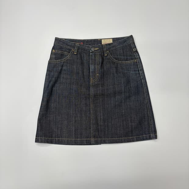 (27) Calvin Klein Jeans 캘빈클라인진 생지 데님 스커트