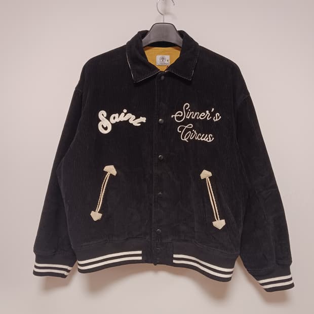 세인트 미카엘 코듀로이 바시티자켓