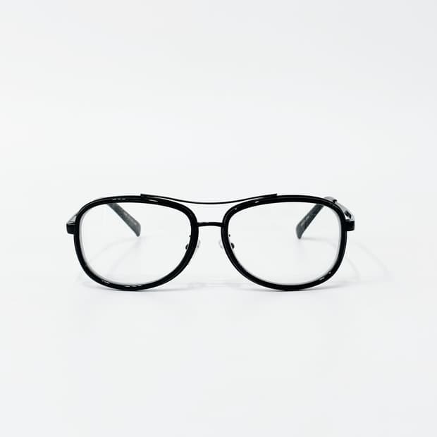 더블 브릿지 블랙 뿔테 데드스탁 빈티지안경