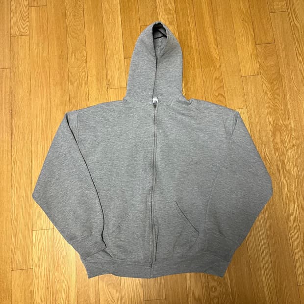 [XL] 00s 빈티지 러셀 후드집업 그레이