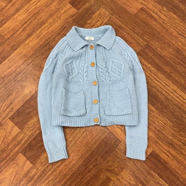 여성용 FREE 스튜디오톰보이 케이블 니트 가디건 