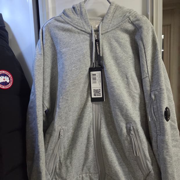 C.P. 컴퍼니 고글 후드집업 (그레이, L)