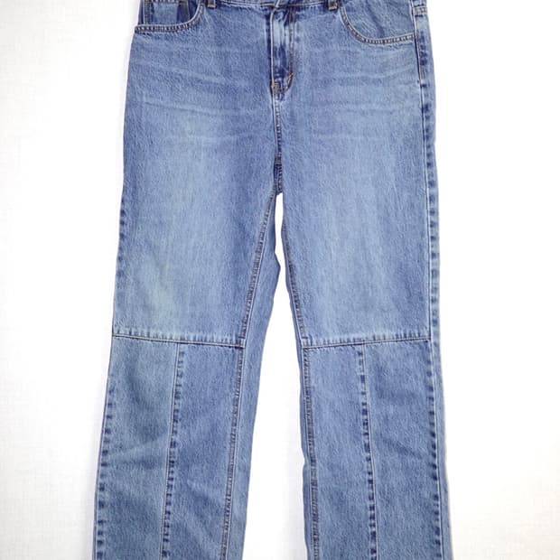 Vintage Light Wash Panel Denim”