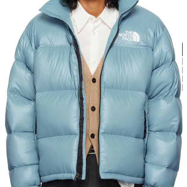 노스페이스 SSENSE 익스클루시브 블루 1996 레트로 눕시 다운