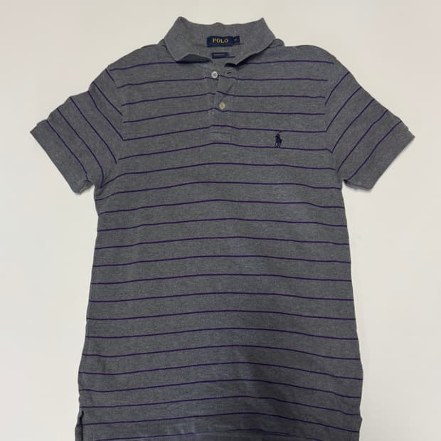 폴로 랄프로렌 커스텀 핏 스트라이프 pk 반팔 카라티 M