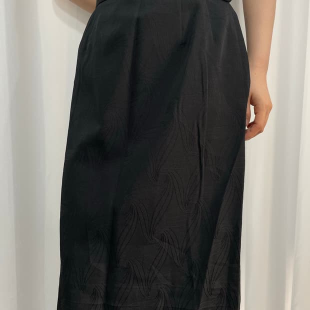 pattern midi skirt