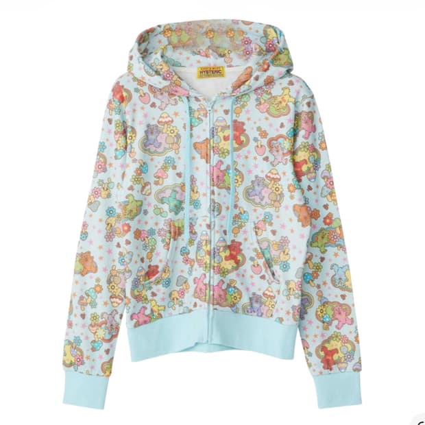 히스테릭 글래머 파이어 베드 드림 패턴 후드집업