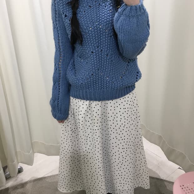 Blueberry Wave Knit