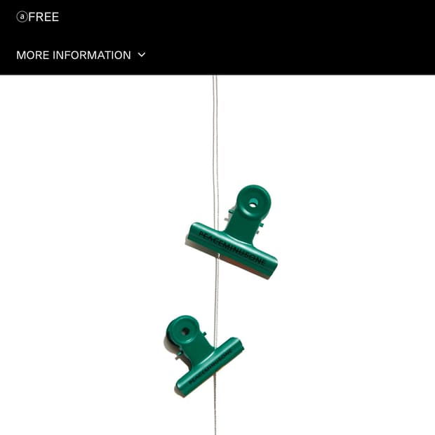 피스마이너스원 불독 클립 크리스마스 그린