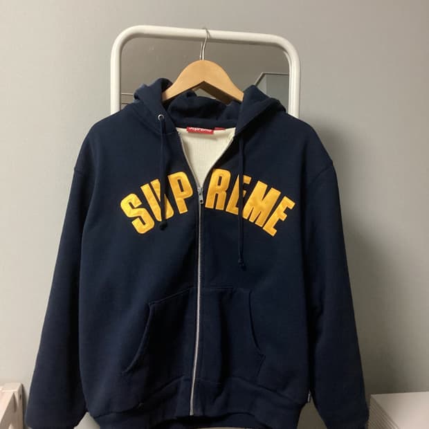 슈프림 아크써멀 후드집업 네이비 