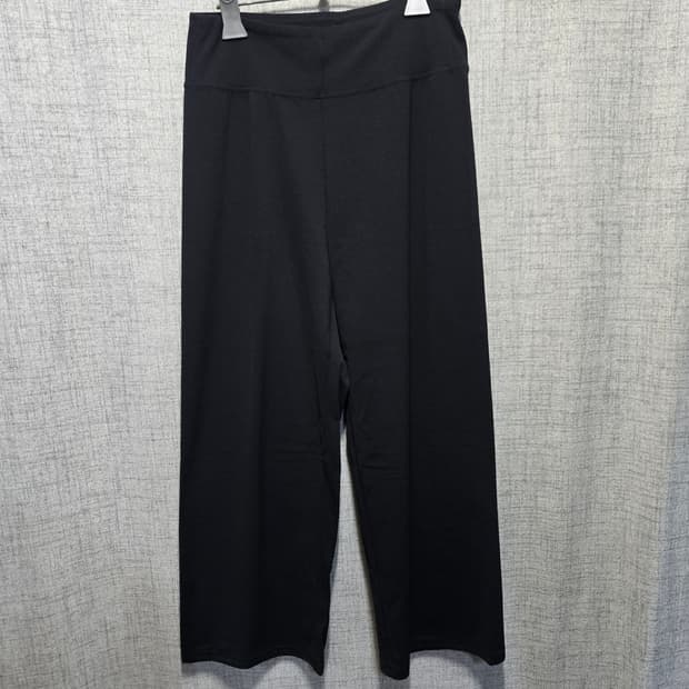 안다르 블랙 와이드 팬츠 여성 