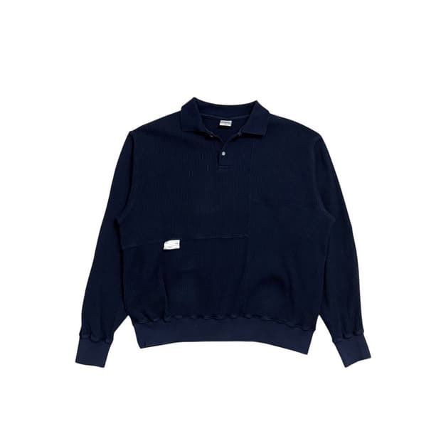 디스이즈네버댓 와플 니트 네이비