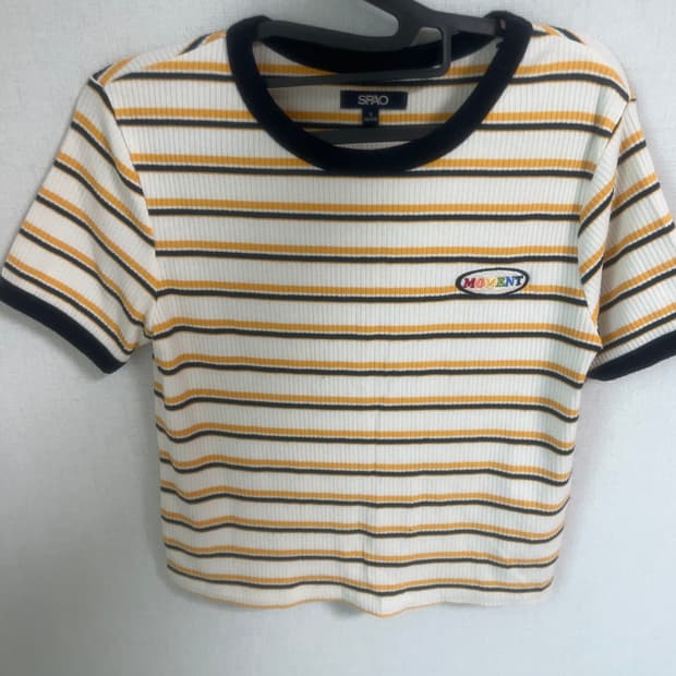 스파오 스프라이트 줄무늬 반팔티