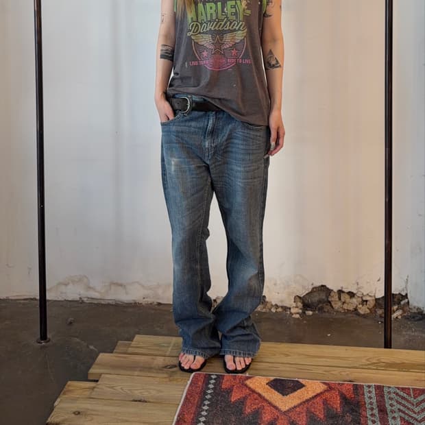 Levi’s 527 로우 부츠컷 데님 팬츠 빈티지 워시