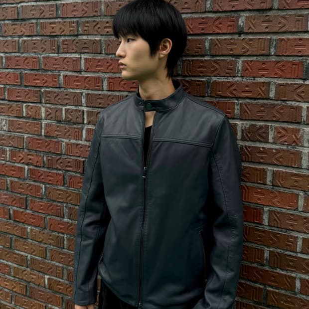 michael kors 가죽자켓