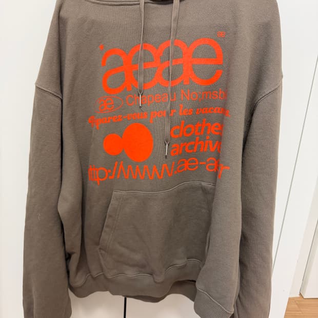 aeae 후드티 카키