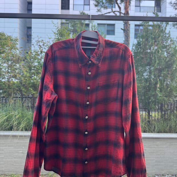 크롬하츠 레더패치 셔츠