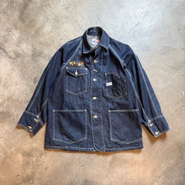 블루클린 오버롤 데님 커버올 자켓