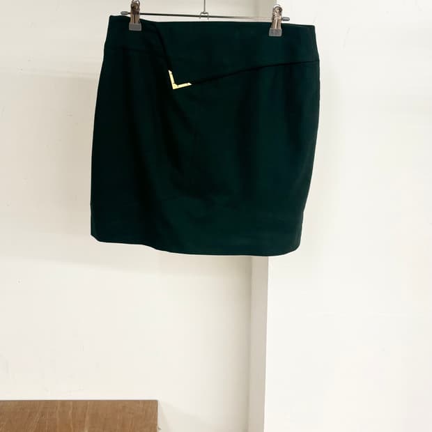 펜디 H라인 그린 미니 스커트