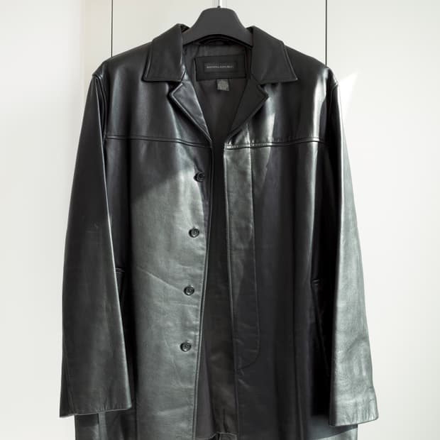 Banana Republic 리얼 레더 카코트 올드갭