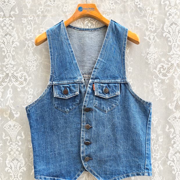 70s 리바이스 오렌지탭 데님 베스트