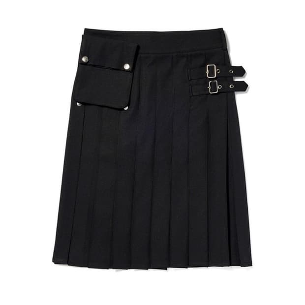 OPEN YY 오픈 와이와이 플리츠 카고 포켓 킬트 스커트