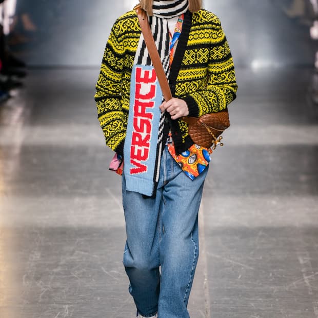 베르사체 자카드 가디건